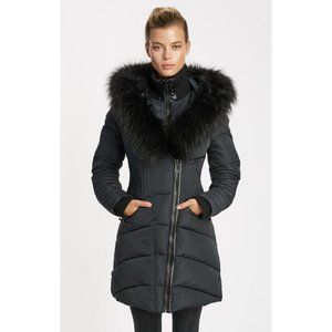 Noize | Gigi Long Jacket with Colored Fur